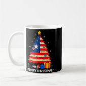 Puerto Rico Flag Tree Lights Christmas Pajamas -co Kaffeetasse (Links)