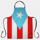 Puerto Rico Flag über Print große Schürze (Vorderseite)
