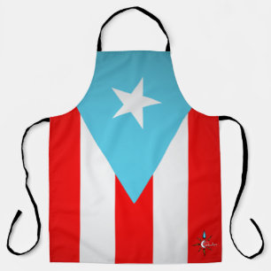 Puerto Rico Flag über Print große Schürze