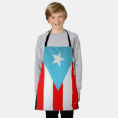 Puerto Rico Flag über Printmedien Kleine Schürze (Getragen)