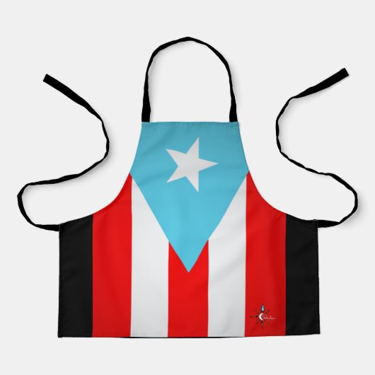 Puerto Rico Flag über Printmedien Kleine Schürze (Vorderseite)