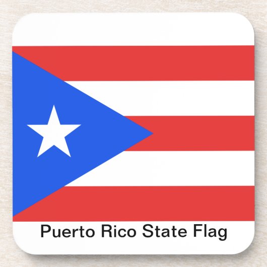 Puerto Rico Flag Untersetzer (Vorderseite)