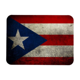 Puerto Rico Flag Vintag Custom Magnet
