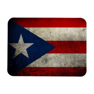 Puerto Rico Flag Vintag Custom Magnet