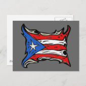 Puerto Rico Flag von Reggaeton Postkarte (Vorne/Hinten)