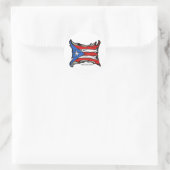 Puerto Rico Flag von Reggaeton Runder Aufkleber (Tasche)