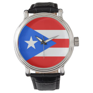 Puerto Rico Flag Watch Armbanduhr