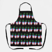 Puerto Rico Flag Xmas Lights Schürze (Vorderseite)