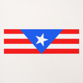 Puerto Rico Flag Yogamatte (Rückseite (Horizontal))