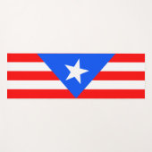 Puerto Rico Flag Yogamatte (Vorderseite (Horizontal))