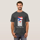 Puerto-Rico-Flagge - benutzerdefinierbar T-Shirt (Vorne ganz)