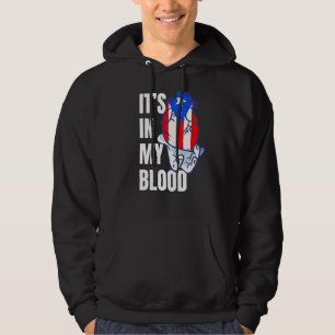 Puerto-Rico-Flagge Boricua Er Blut-Venen Hand Hoodie