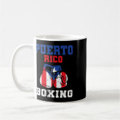 Puerto-Rico-Flagge Boxengloves Rico Prix Boxing Kaffeetasse (Links)