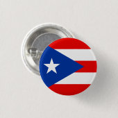 Puerto Rico-Flagge Button (Vorne & Hinten)