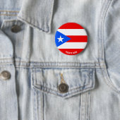 Puerto Rico Flagge Charmante Patriotische Taste Button (Beispiel)
