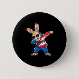 Puerto Rico-Flagge Hase puerto-ricanischer Hase  Button