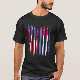 Puerto Rico Flagge Kuba Grosse Länderflaggen Strei T-Shirt