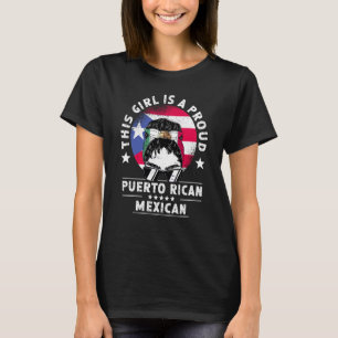 Puerto Rico-Flagge Mexiko Erwachsene Frauen Mädche T-Shirt