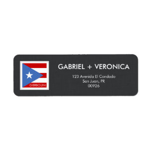 Puerto-Rico-Flagge Personalisiert