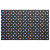 Puerto-Rico-Flagge Polka Dos Schwarz Stoff (Fat Quarter (45,7 x 55,9 cm))