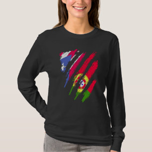 Puerto Rico-Flagge Portugal Gewachsen Patriotische T-Shirt