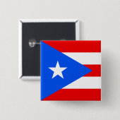Puerto-Rico-Flagge (Puerto Rico) Button (Vorne & Hinten)