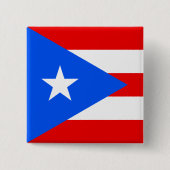 Puerto-Rico-Flagge (Puerto Rico) Button (Vorderseite)