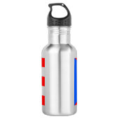 Puerto-Rico-Flagge (Puerto Rico) Edelstahlflasche (Rückseite)