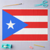Puerto-Rico-Flagge (Puerto Rico) - Gewebepapier Seidenpapier (Basteln)