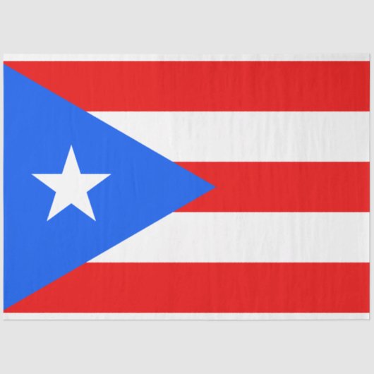 Puerto-Rico-Flagge (Puerto Rico) - Gewebepapier Seidenpapier (Vorderseite)