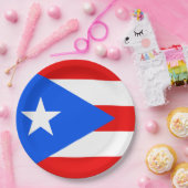 Puerto-Rico-Flagge (Puerto Rico) Pappteller (Party)