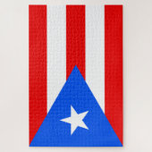 Puerto-Rico-Flagge (Puerto Rico) Puzzle (Vertikal)