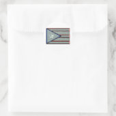 Puerto-Rico-Flagge Runder Aufkleber (Tasche)