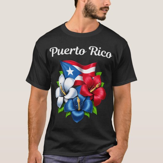 Puerto Rico-Flagge T-Shirt (Vorderseite)