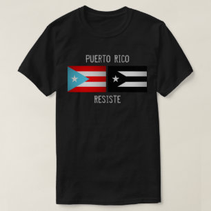 Puerto-Rico-Flagge und Widerstandsflagge T-Shirt