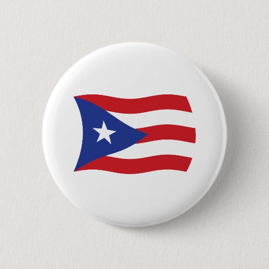 Puerto Rico-Flaggen-Button Button (Vorderseite)