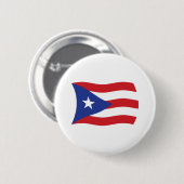Puerto Rico-Flaggen-Button Button (Vorne & Hinten)