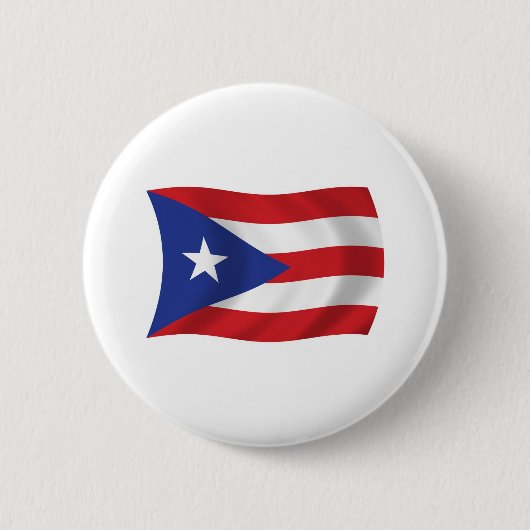 Puerto Rico-Flaggen-Button Button (Vorderseite)