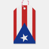 Puerto Rico-Flaggen-Geburtstag Geschenkanhänger (Vorderseite)