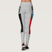 Puerto-Rico-Flaggen  Leggings (Rückseite)