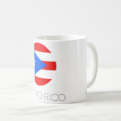 Puerto Rico-Flaggen-Reisebecher Kaffeetasse (VorderseiteRechts)
