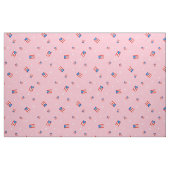 Puerto-Rico-Flaggen und Sterne Rosa Stoff (Fat Quarter (45,7 x 55,9 cm))