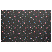 Puerto-Rico-Flaggen und Sterne Schwarz Stoff (Fat Quarter (45,7 x 55,9 cm))