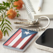 Puerto-Rico-Flaggenkette Schlüsselanhänger (Vorderseite rechts)