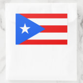 Puerto Rico Flaggenkleber Rechteckiger Aufkleber (Tasche)