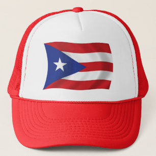 Puerto Rico Flaggenmütze Truckerkappe