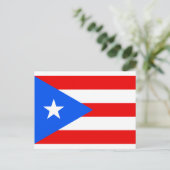 Puerto-Rico-Flaggenprodukte Postkarte (Stehend Vorderseite)