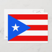 Puerto-Rico-Flaggenprodukte Postkarte (Vorne/Hinten)
