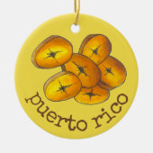 Puerto Rico Fried Plantains Tostones Küche Keramik Ornament (Vorne)