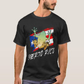 Puerto Rico Frog Puerto Rican Roots Coqui Taino Bo T-Shirt (Vorderseite)